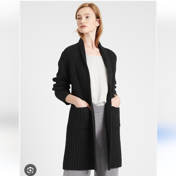 Banana Republic Shawl Collar Coatigan - Picture 1 of 5